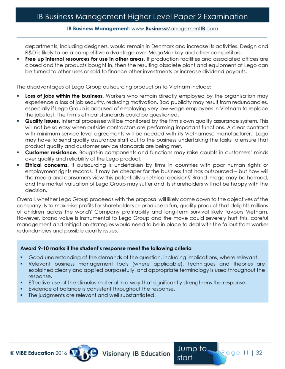 Answers HL Paper 2 Mocks 2016