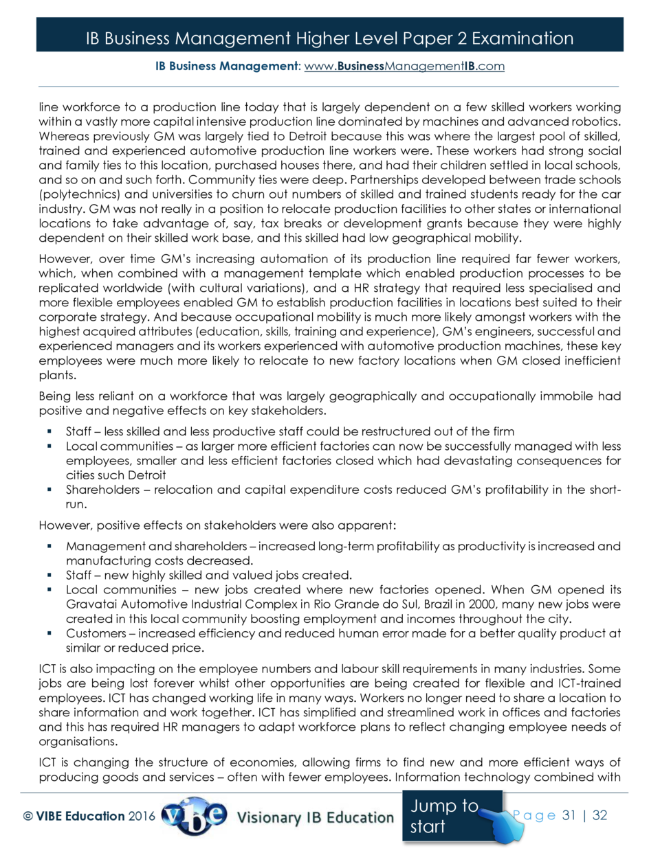 Answers HL Paper 2 Mocks 2016