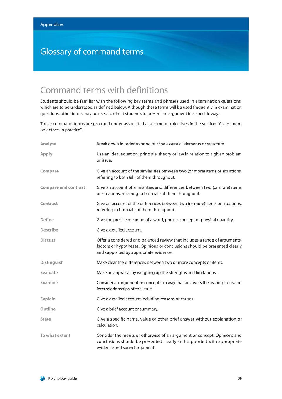 IB Psychology Guide First Exam