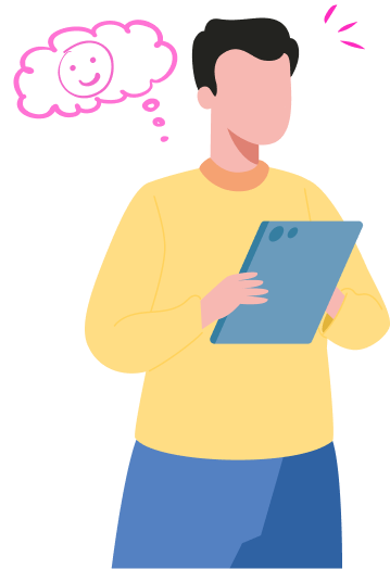 Person holding a booklet
