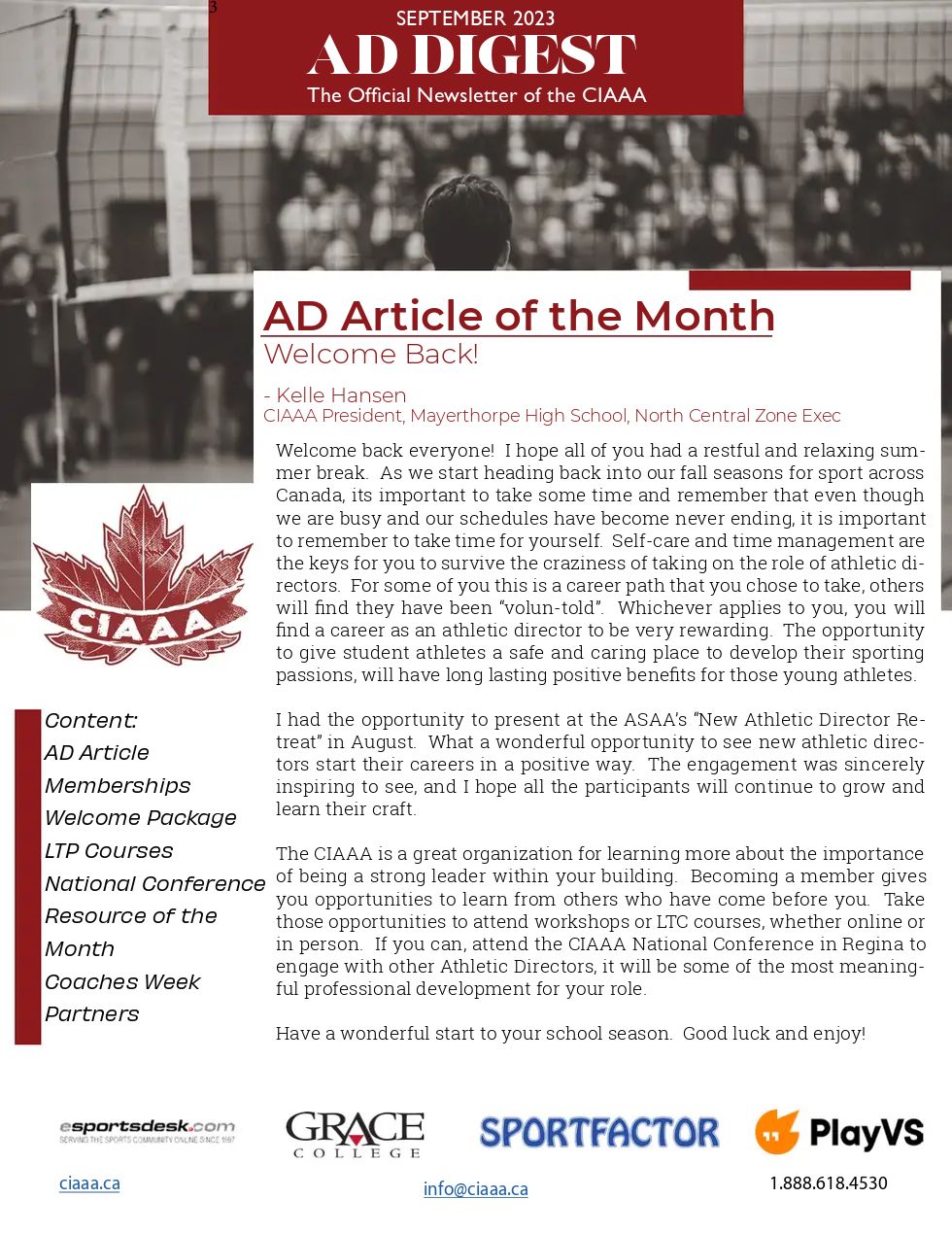 September 2023 Newsletter