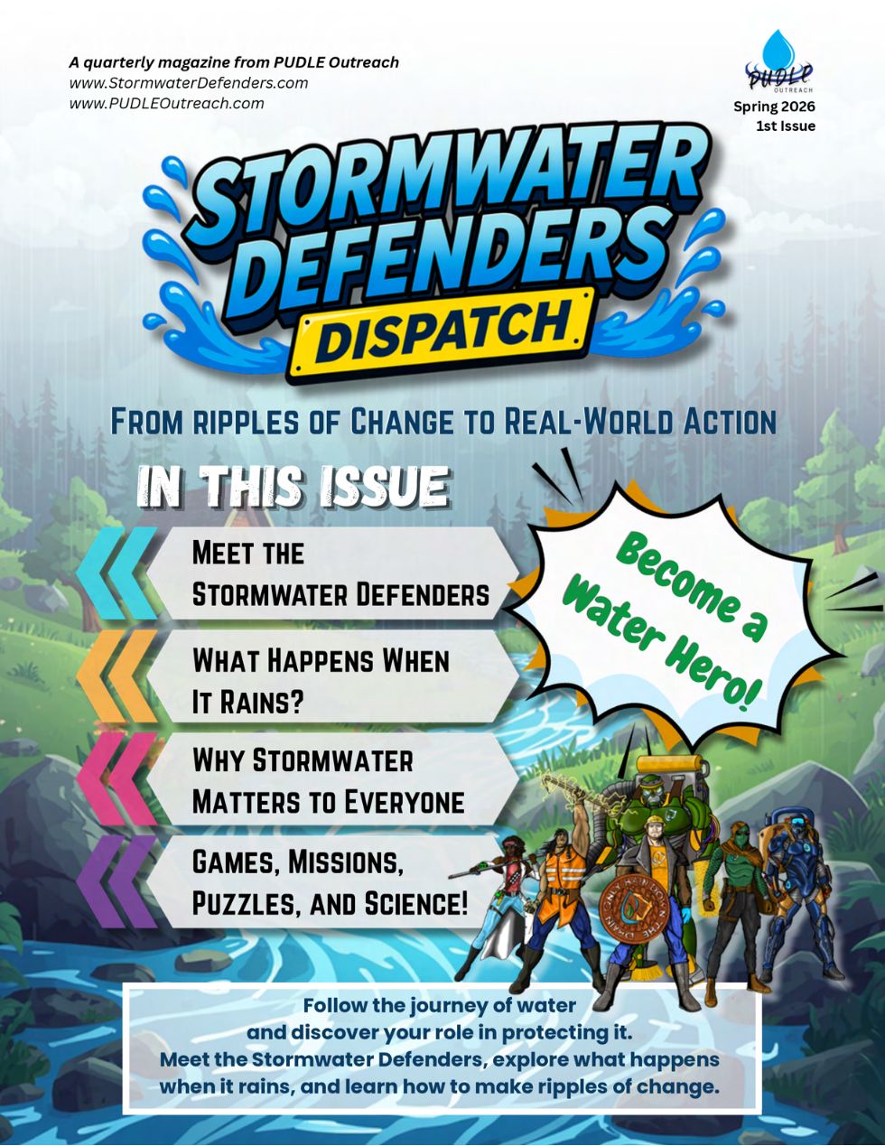 Stormwater Defenders Dispatch Issue 1 cover