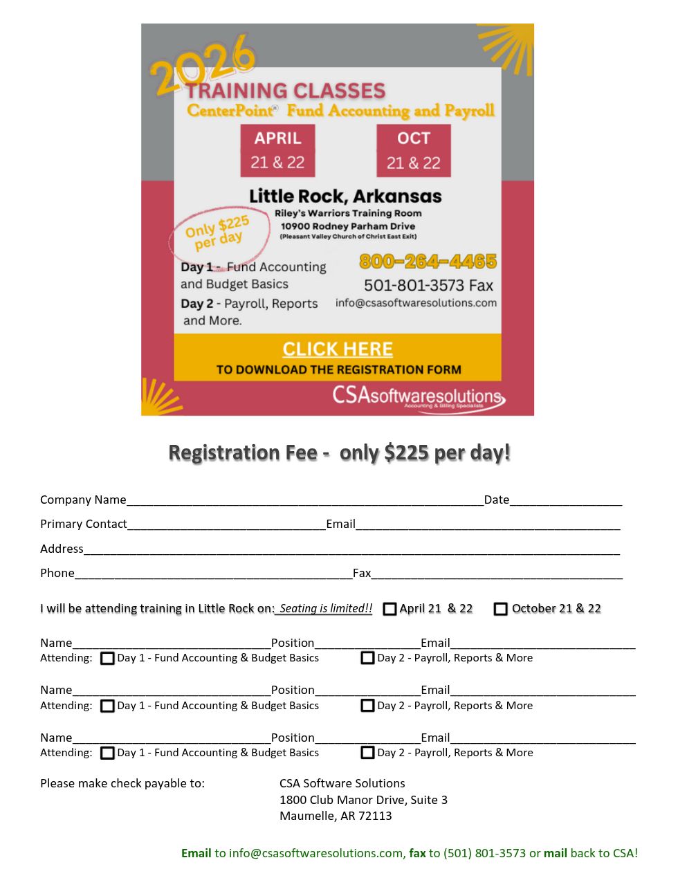 2026 Little Rock CenterPoint Reg