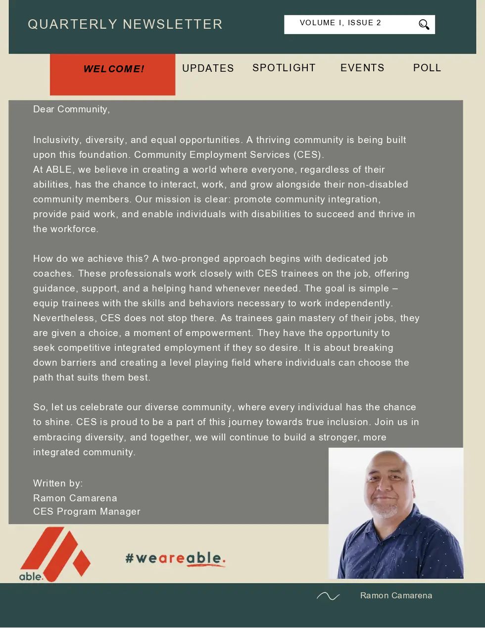 Able Email Newsletter Issue 2