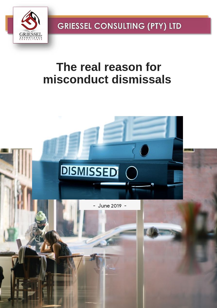 Misconduct dismissals