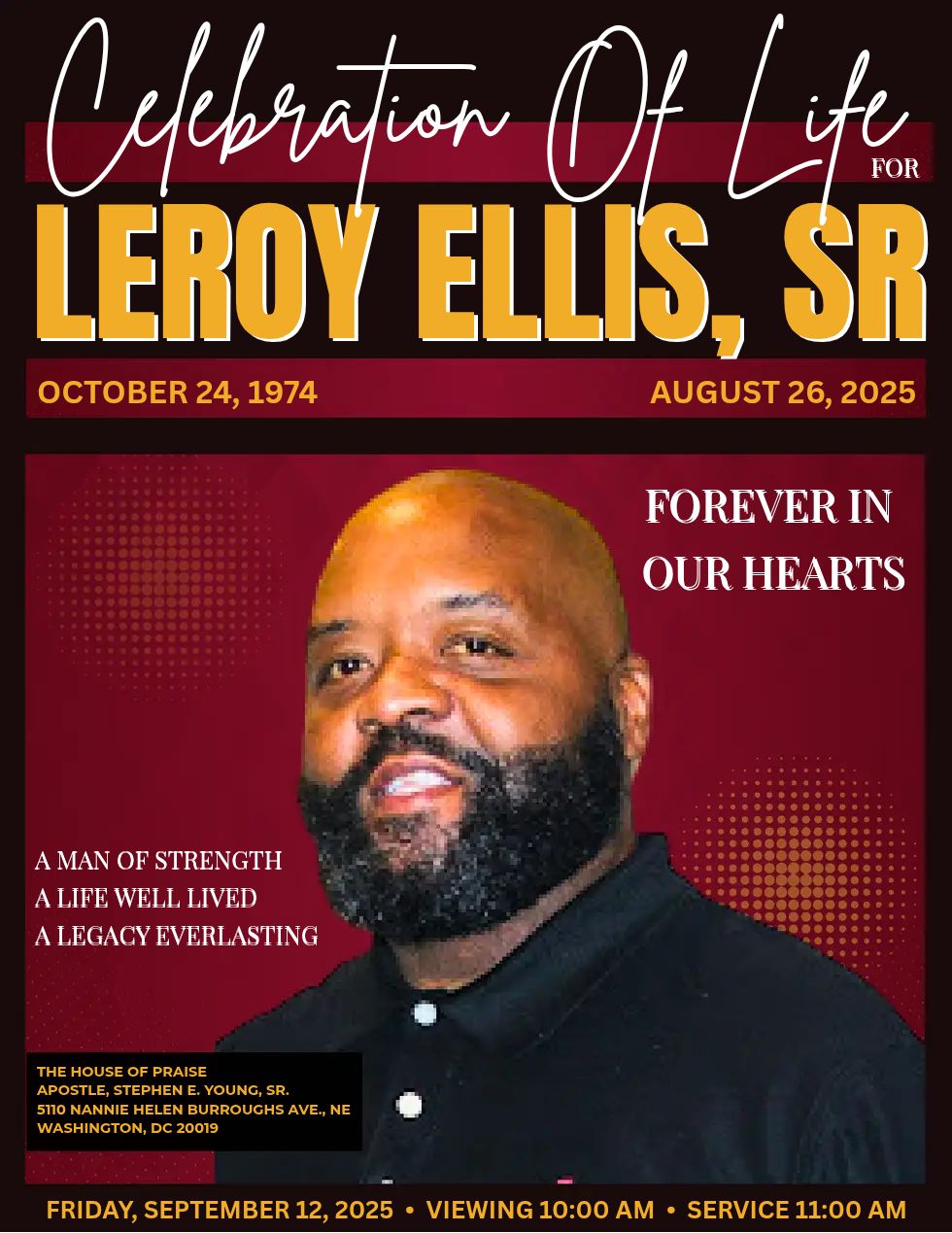 Leroy Ellis Obituary