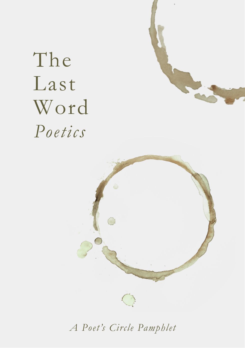 Poet's Circle Pamphlet (A5)