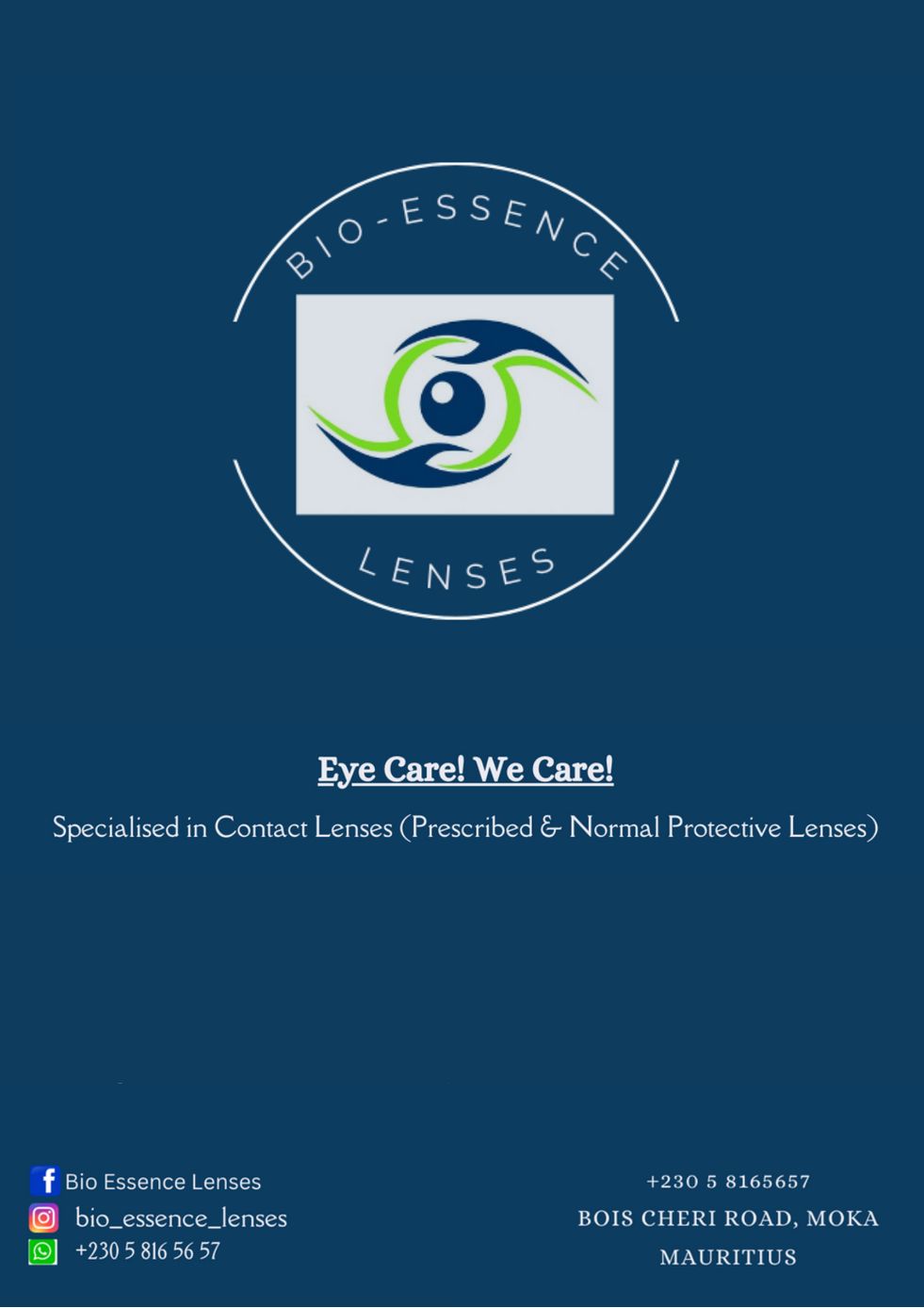 BIO ESSENCE LENSES CATALOGUE
