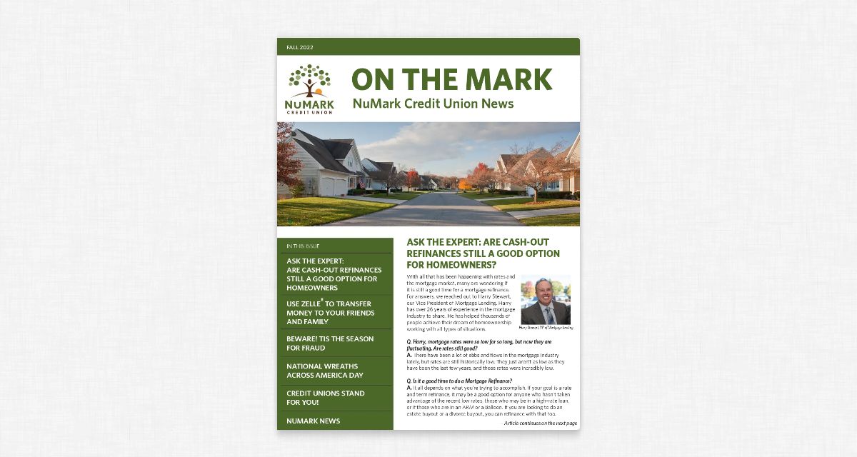 On the mark newsletter numark credit union fall 2022 