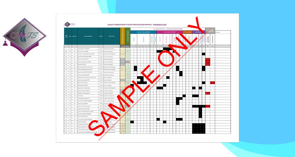 QCM-RG-001 QMS Document Verification 2024-2025 SAMPLE