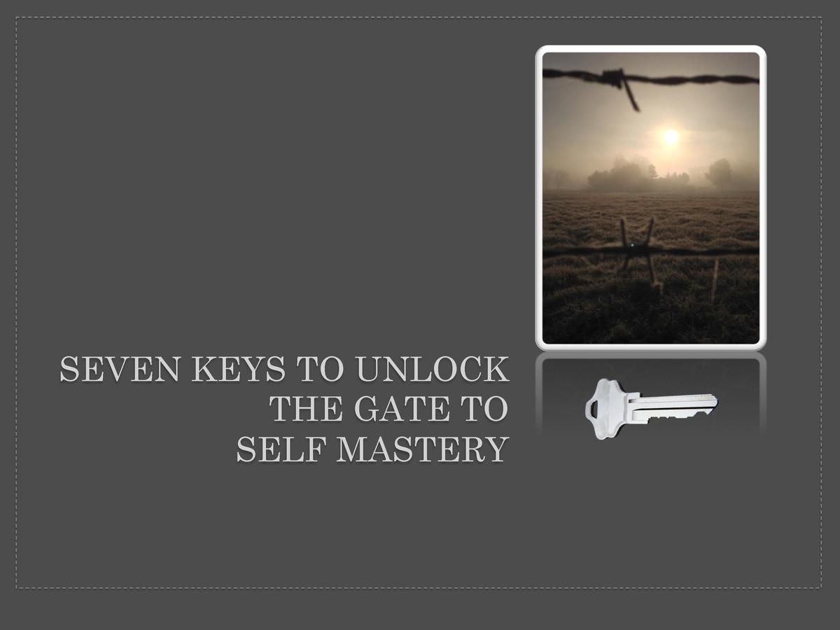 7 Keys to Self Mastery : simplebooklet.com