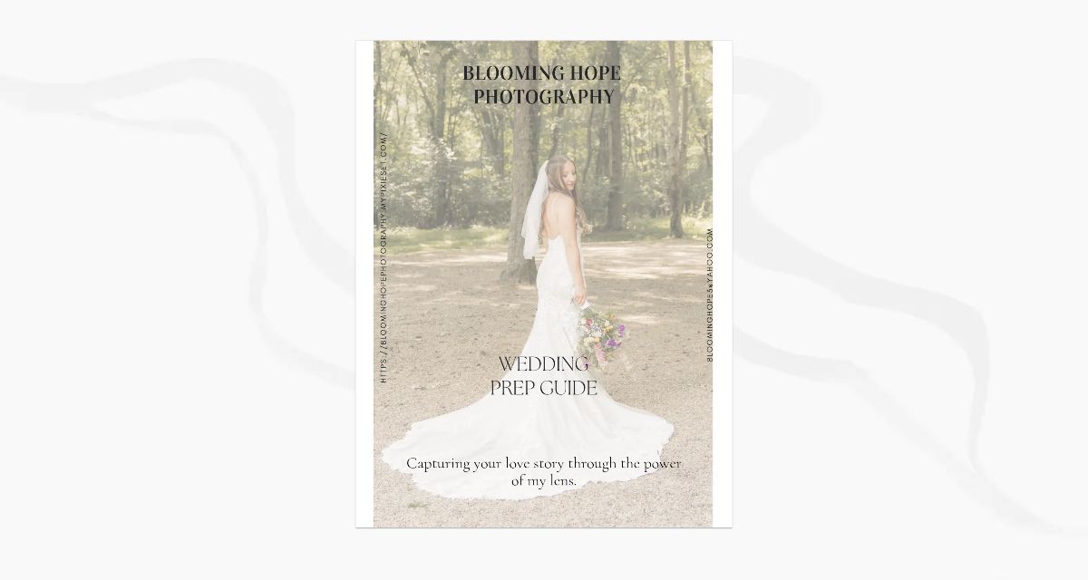 Blooming Hope Photography Wedding Guide