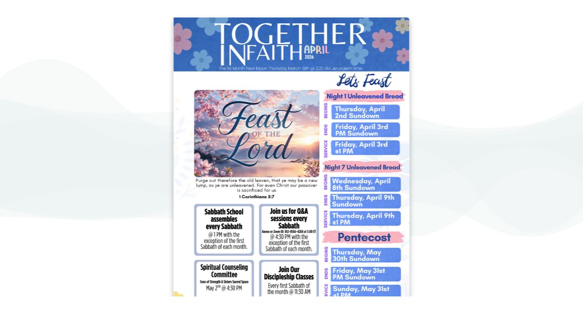April 2026 newsletter cover