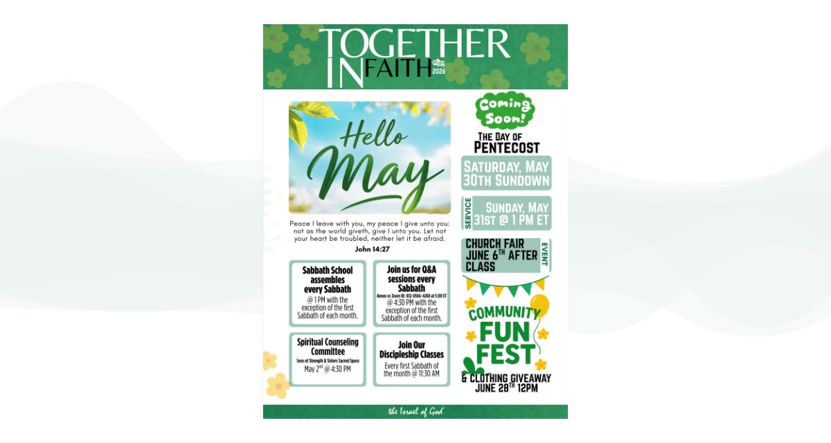 May 2026 newsletter cover