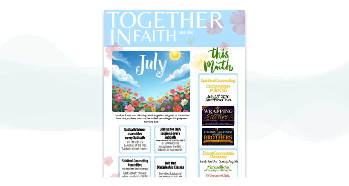 July 2026 newsletter cover