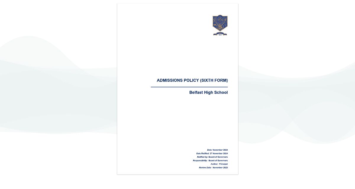 Admissions Policy Sixth Form Nov