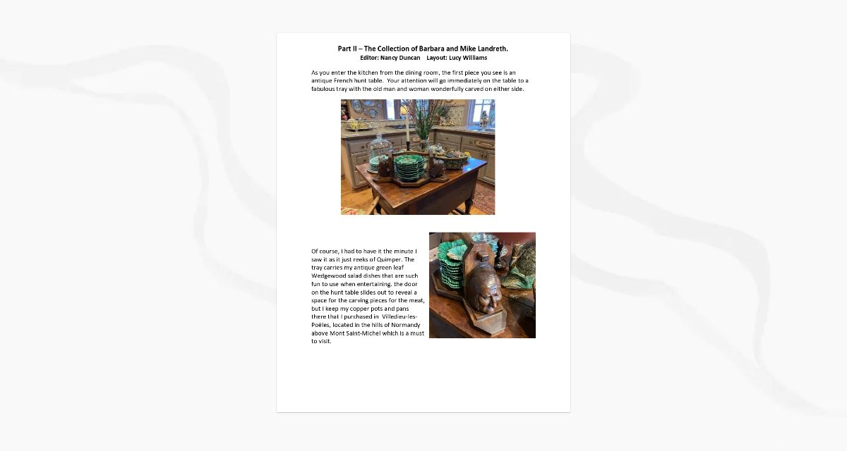 The Collection of Mike and Barbara Landreth – Part 2