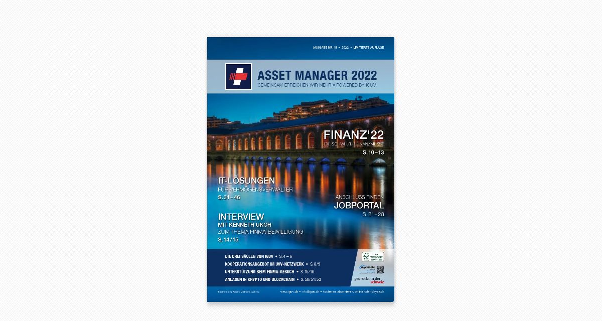 Cover Asset Manager Ausgabe 15