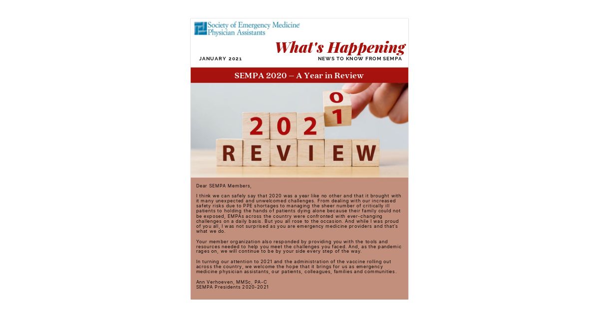What's Happening January 2021
