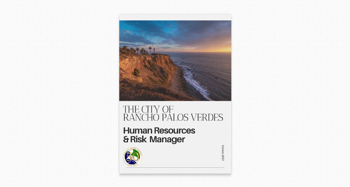 City of Rancho Palos Verdes HR & Risk Manager