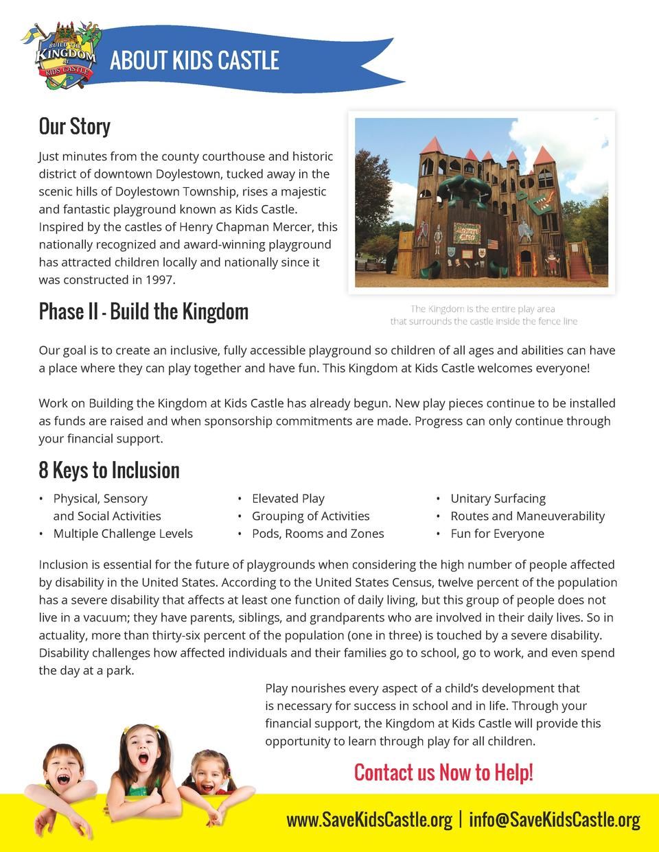 Build the Kingdom at Kids Castle