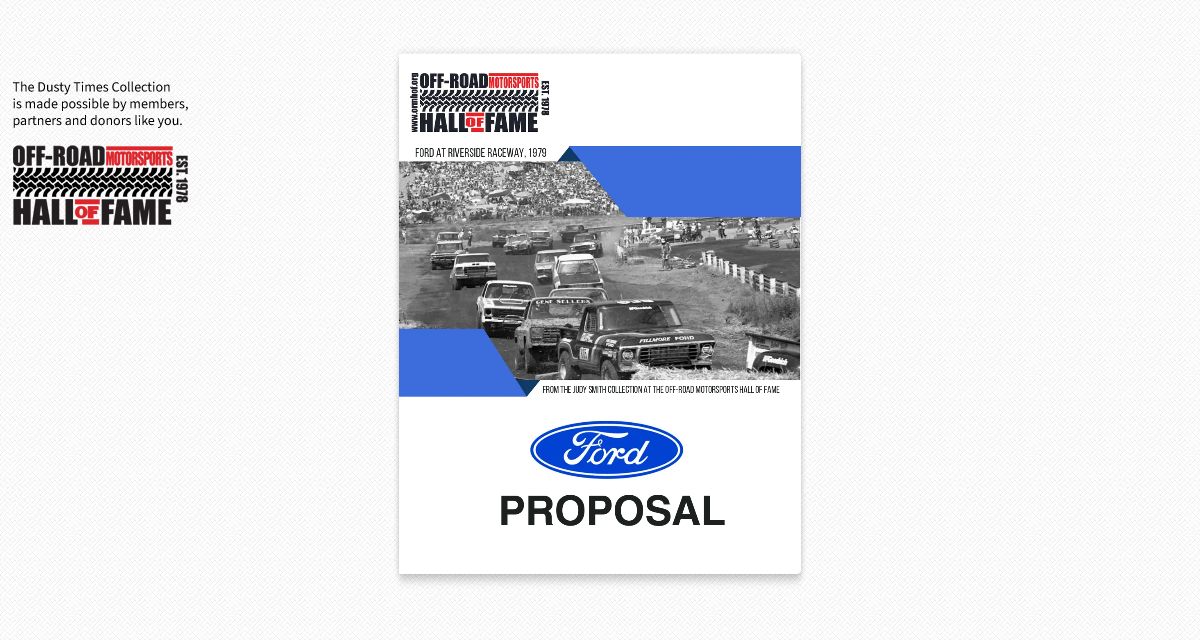Ford and the OffRoad Motorsports Hall of Fame