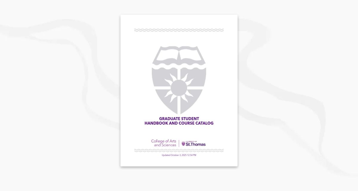 CAS Graduate Student Handbook and Course Catalog