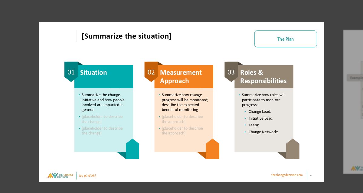 Change Measurement Plan template Change Measurement Plan template