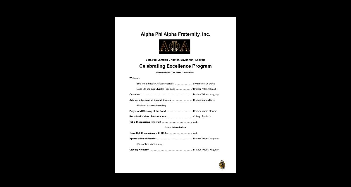 Celebrating Excellence Program
