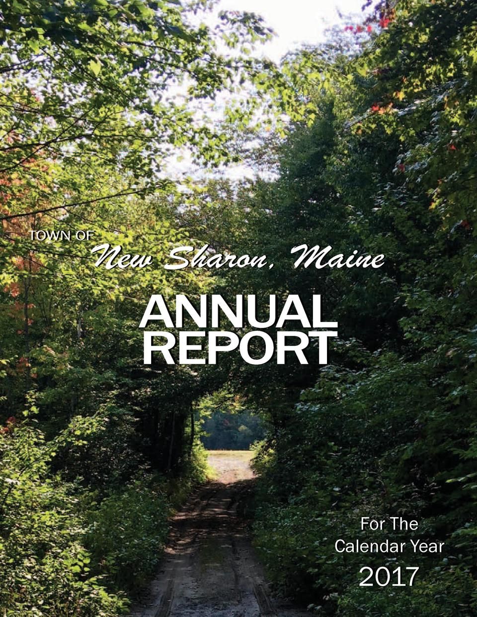 NS 2018 Town Report for Calendar