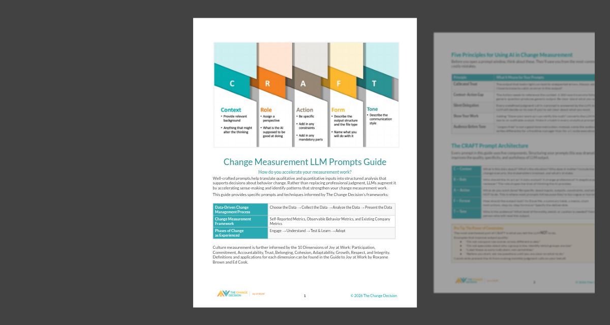 Change Measurement LLM Prompts
