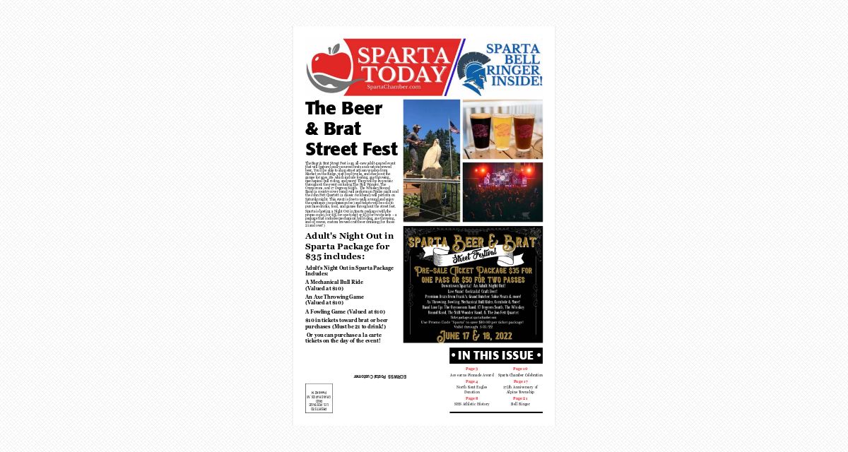 Sparta TODAY Newspaper April 2022