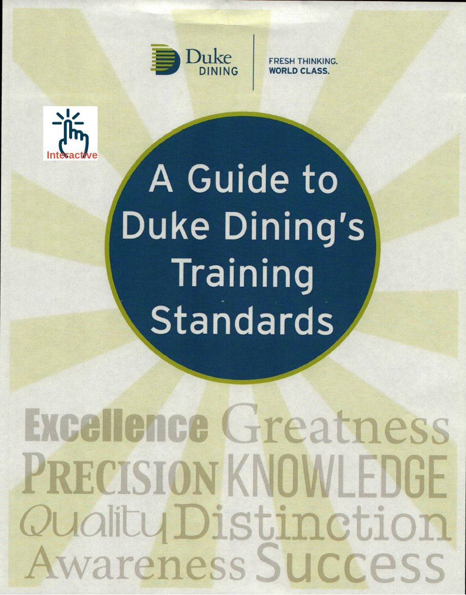 Duke Dining s Training Standards