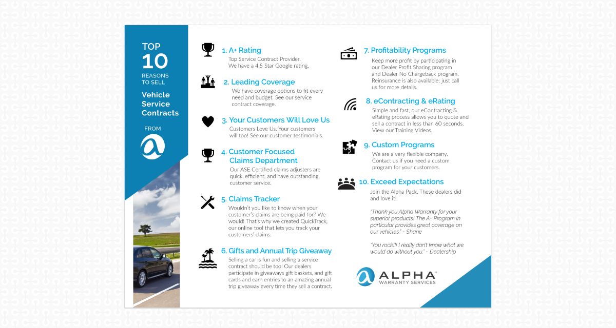 Module 3 3.2 Reasons to Sell Alpha Warranty