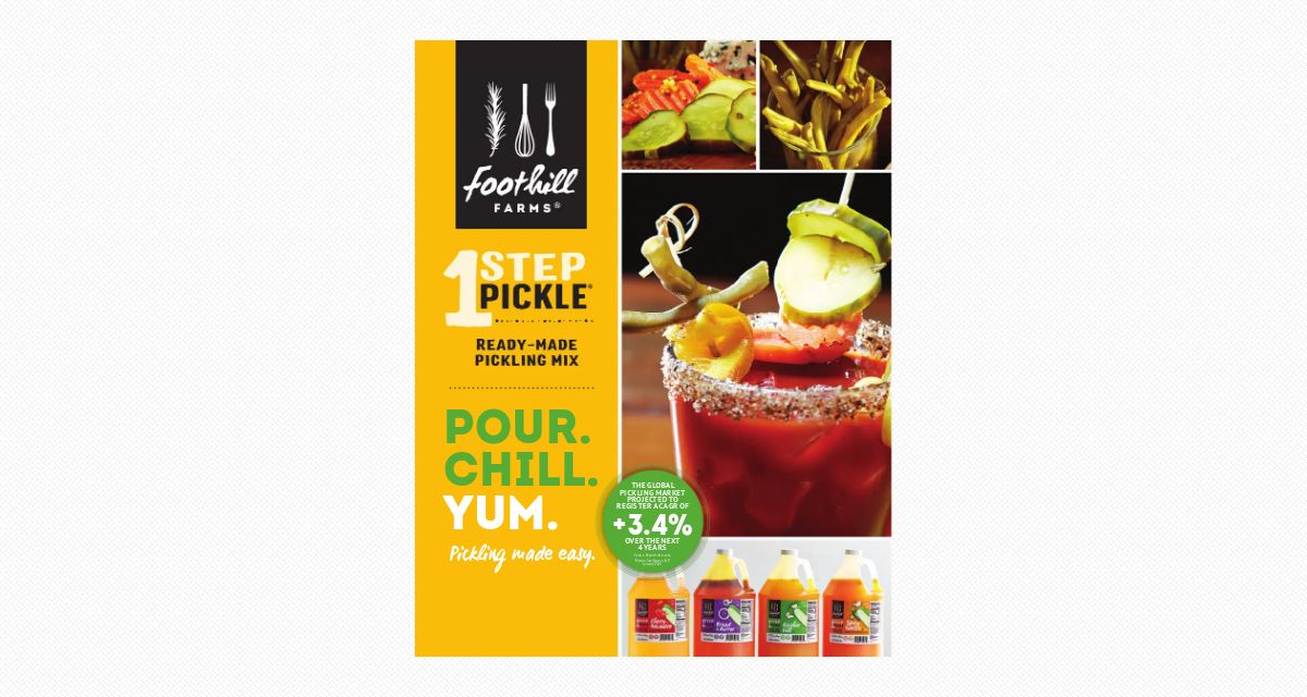 Foothill Farms 1 Step Pickle Brochure