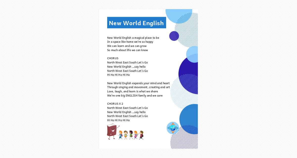 New World English Songs
