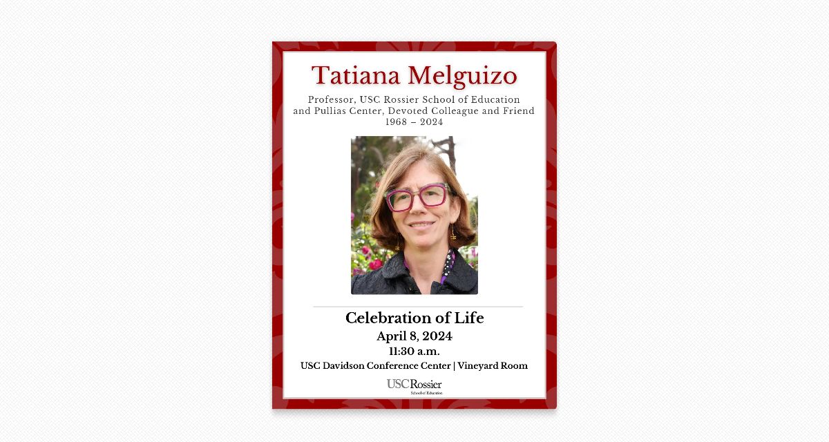 Tatiana Melguizo Memorial Program