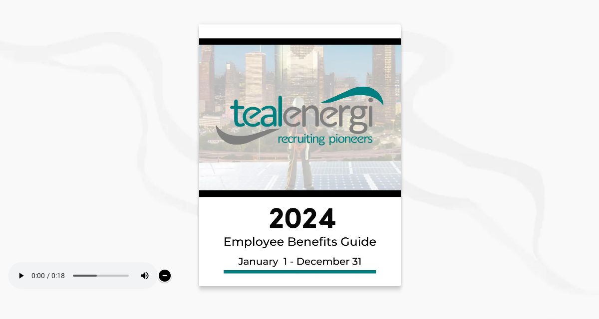 Teal Energi 2024 Benefits Guide
