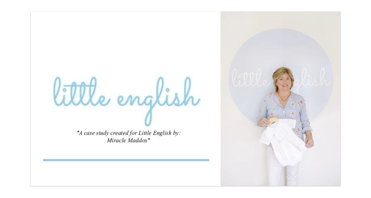 Little English Brand Project : simplebooklet.com