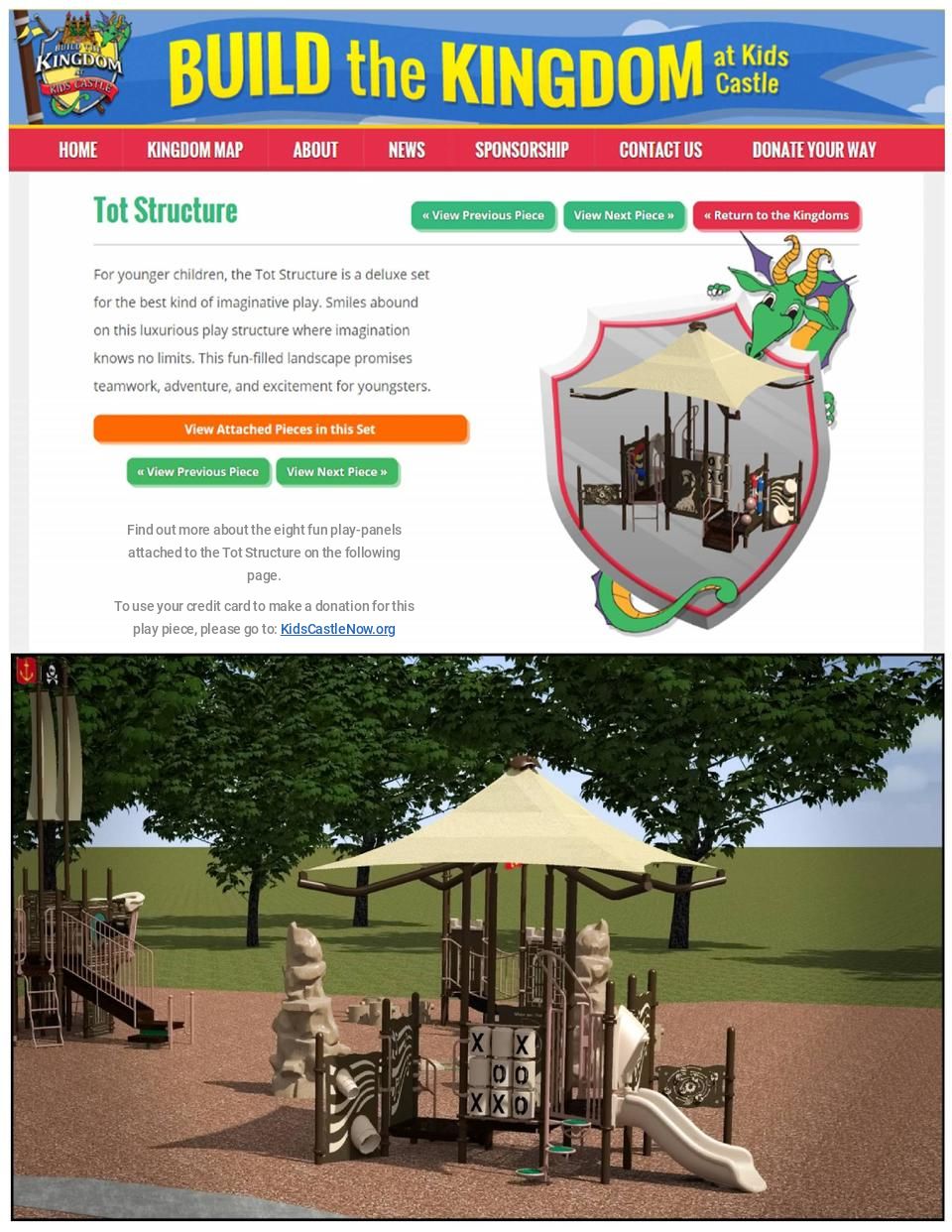 Kids Castle Tot Structure
