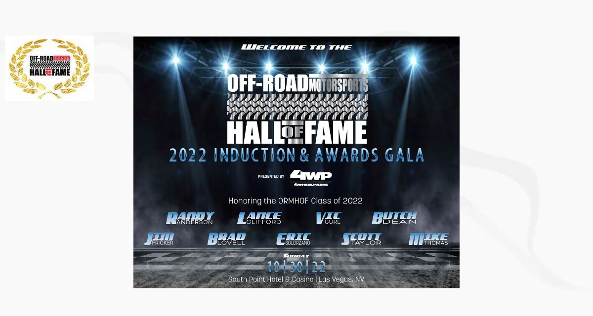 Off Road Motorsports Hall of Fame 2022