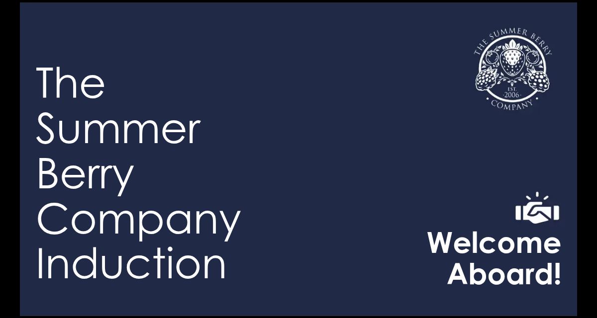 The Summer Berry Company Induction