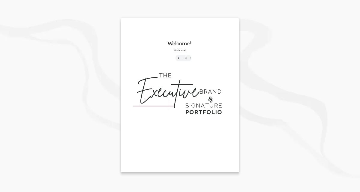 Sample Executive Portfolios