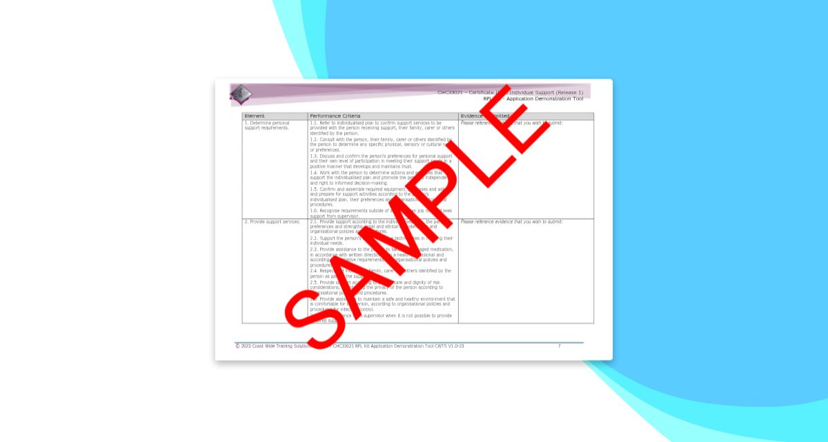 CHC33021 RPL Application Demonstration Tool