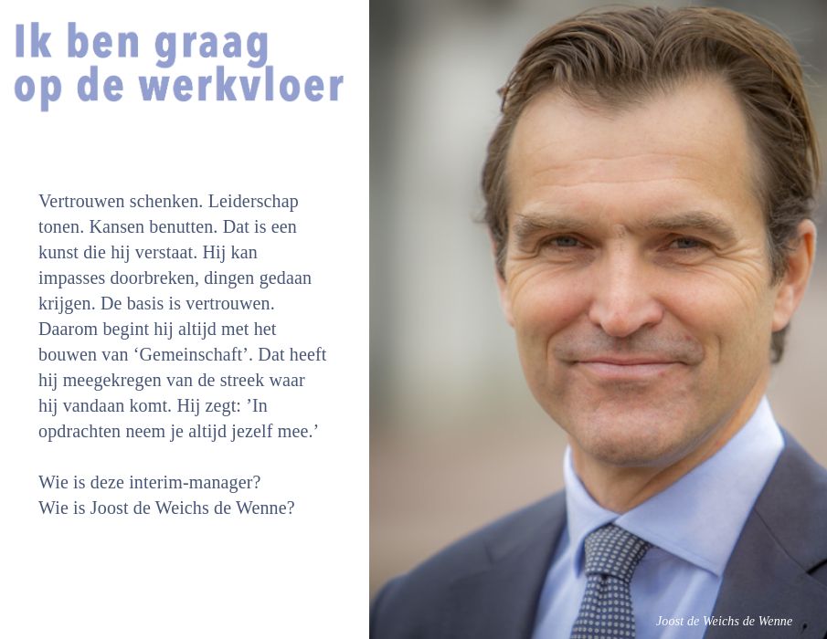 Profiel Joost de Weichs de Wenne