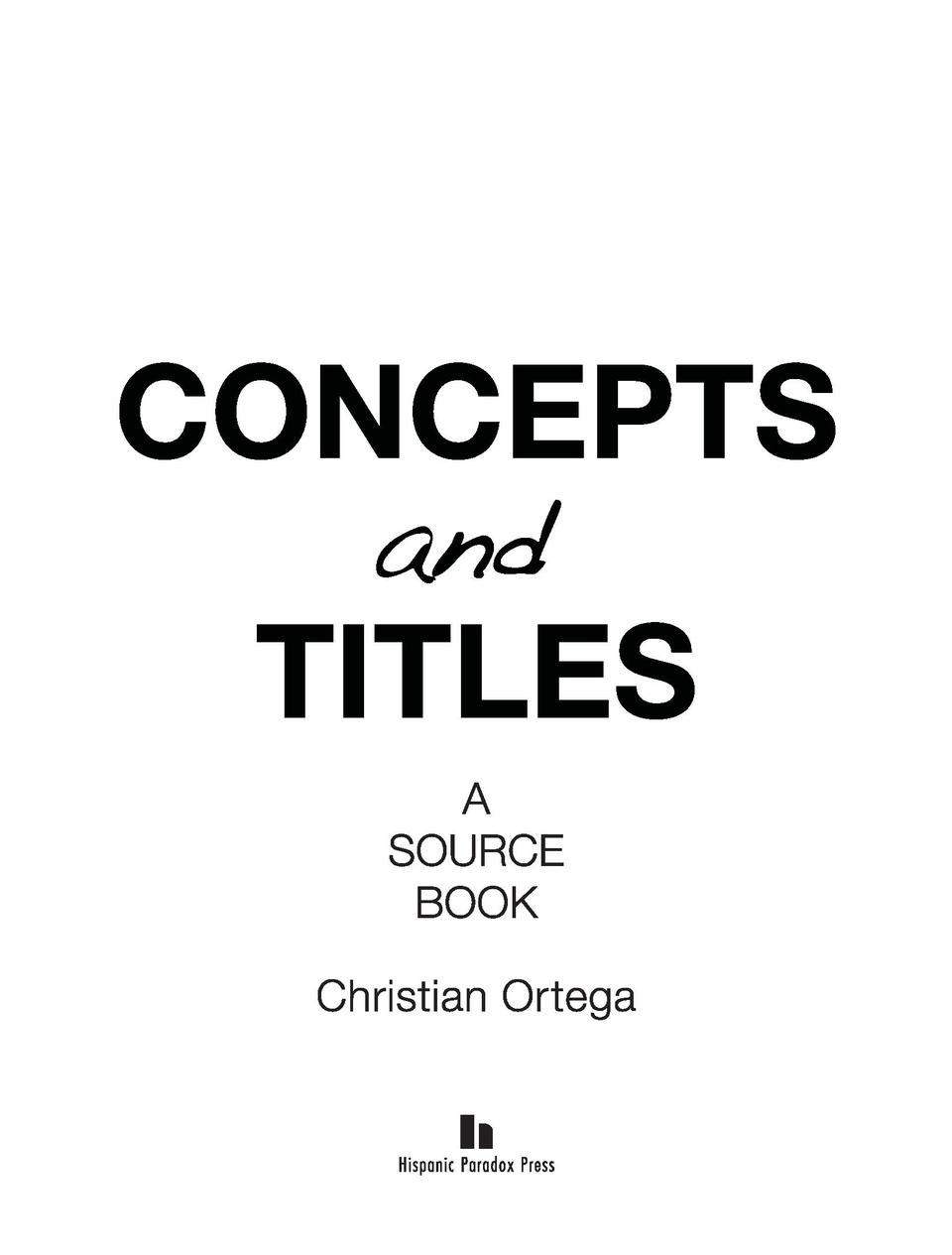 CONCEPTS and TITLES : simplebooklet.com