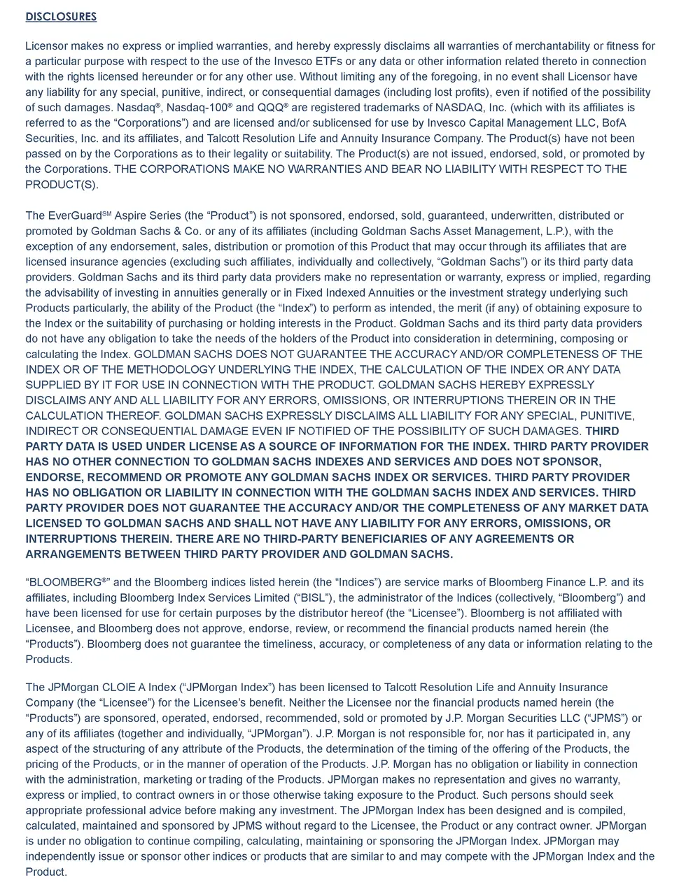 DISCLOSURES Licensor makes no express or implied warranties, and hereby expressly disclaims all warranties of merchantabil...