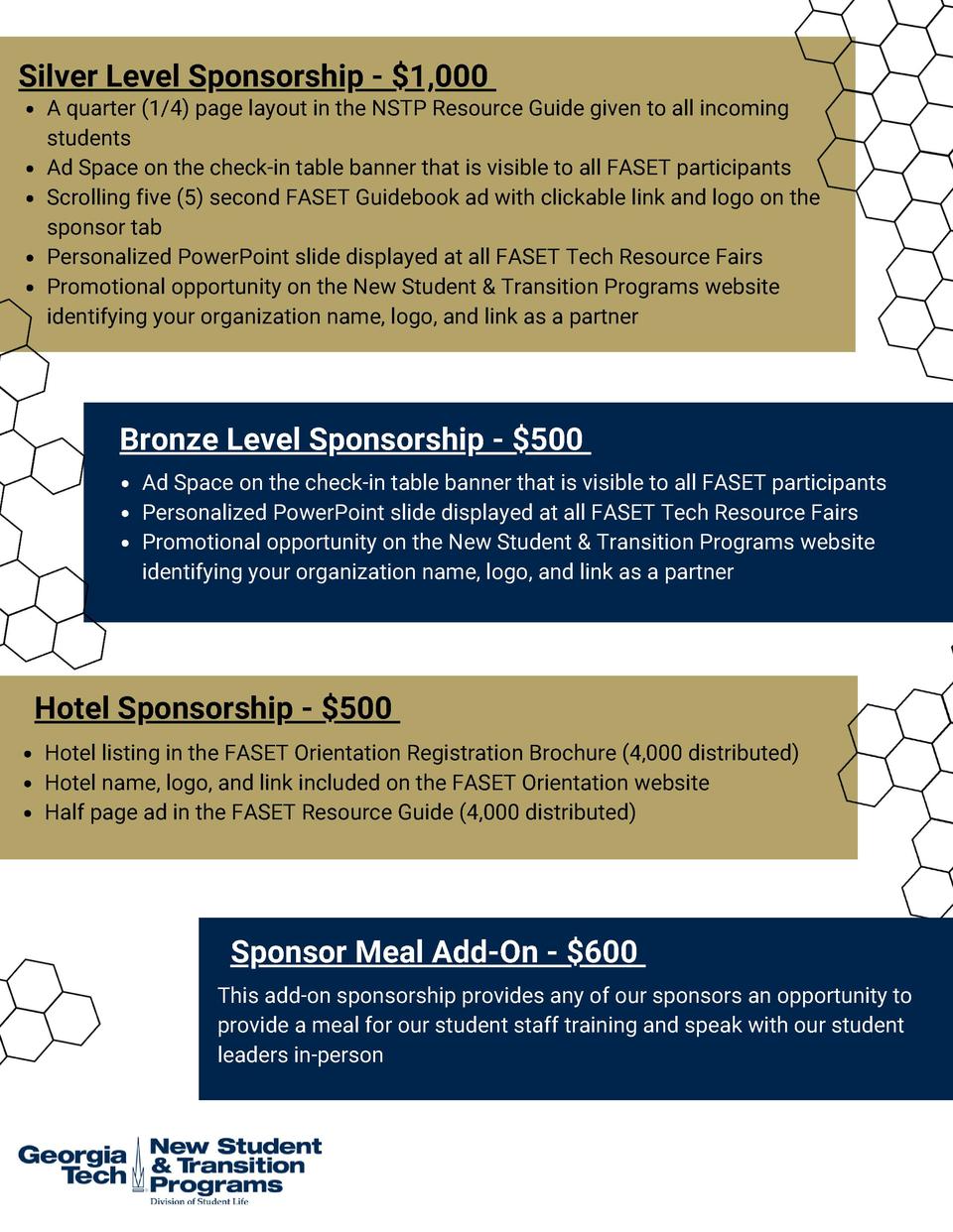 2020 NSTP Off-Campus Sponsorship