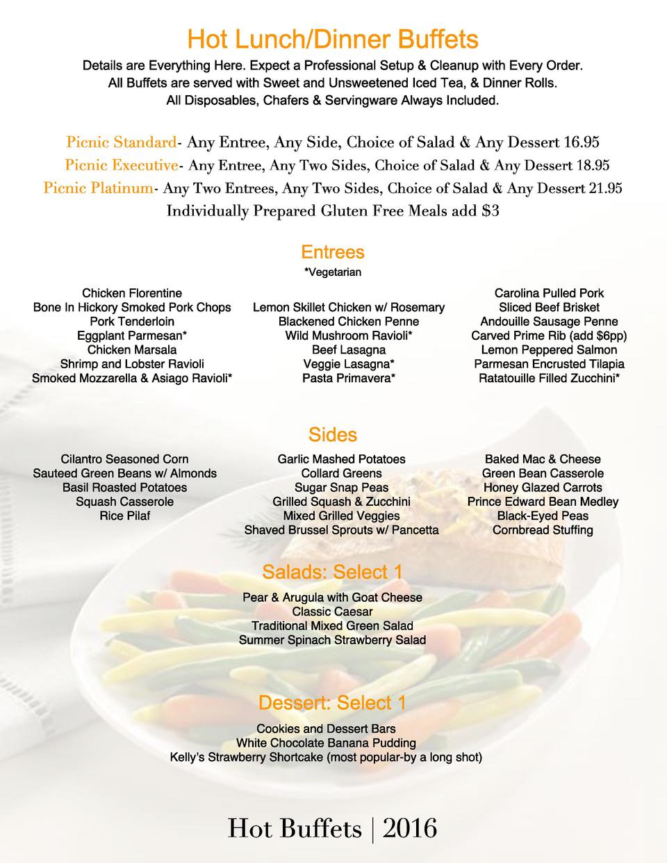 Spring-Summer Picnic Menu 2016 : simplebooklet.com