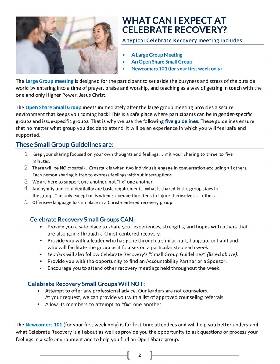 Celebrate Recovery-Welcome E-Booklet 08-2022